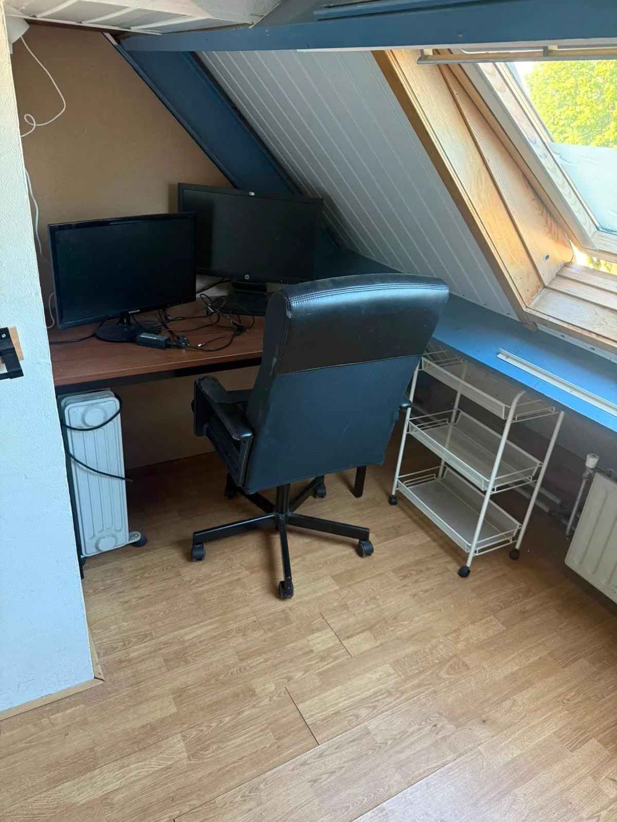 geblurde versie van de foto als achtergrond