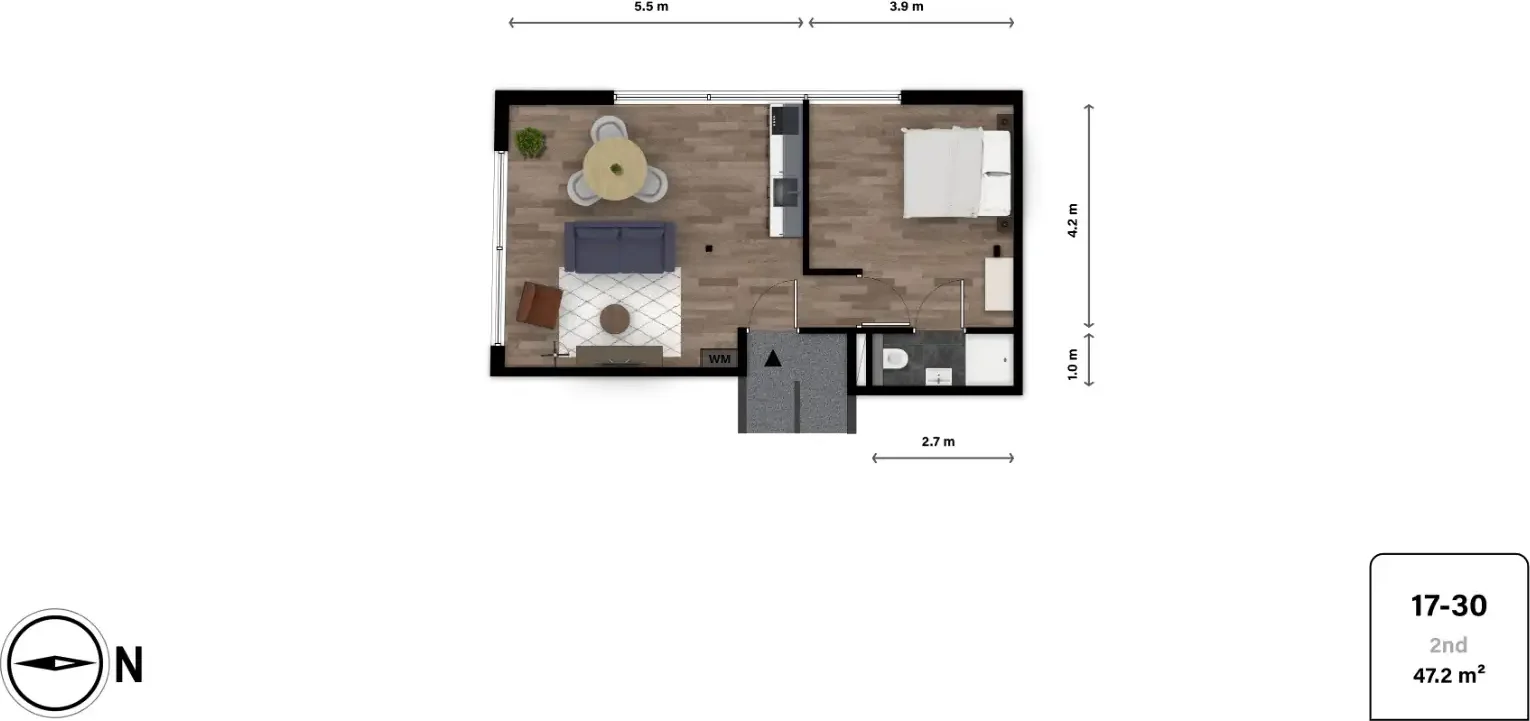 Foto van de Appartement gelegen aan de Stationsstraat in Tilburg