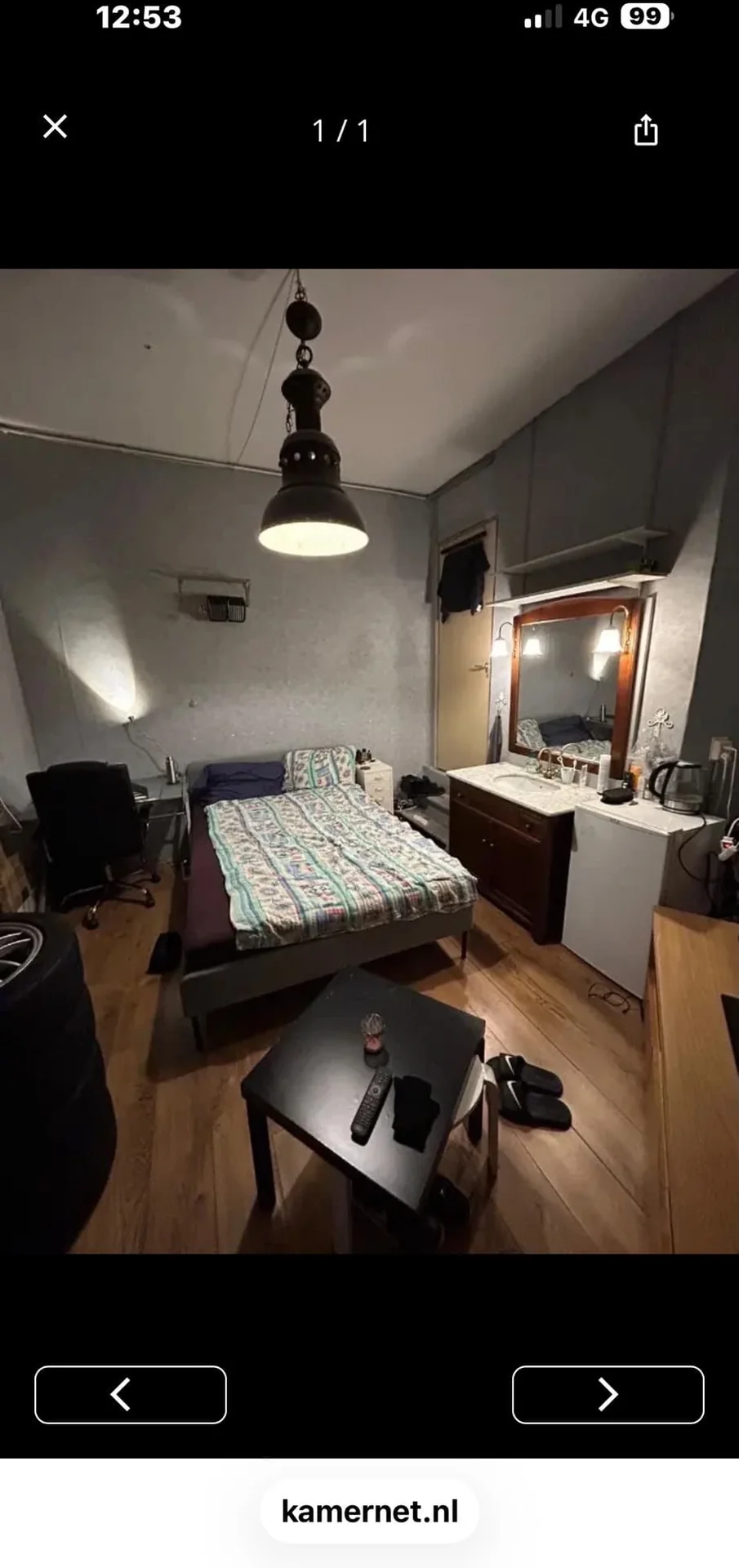 Foto van de Kamer gelegen aan de Hommelseweg in Arnhem