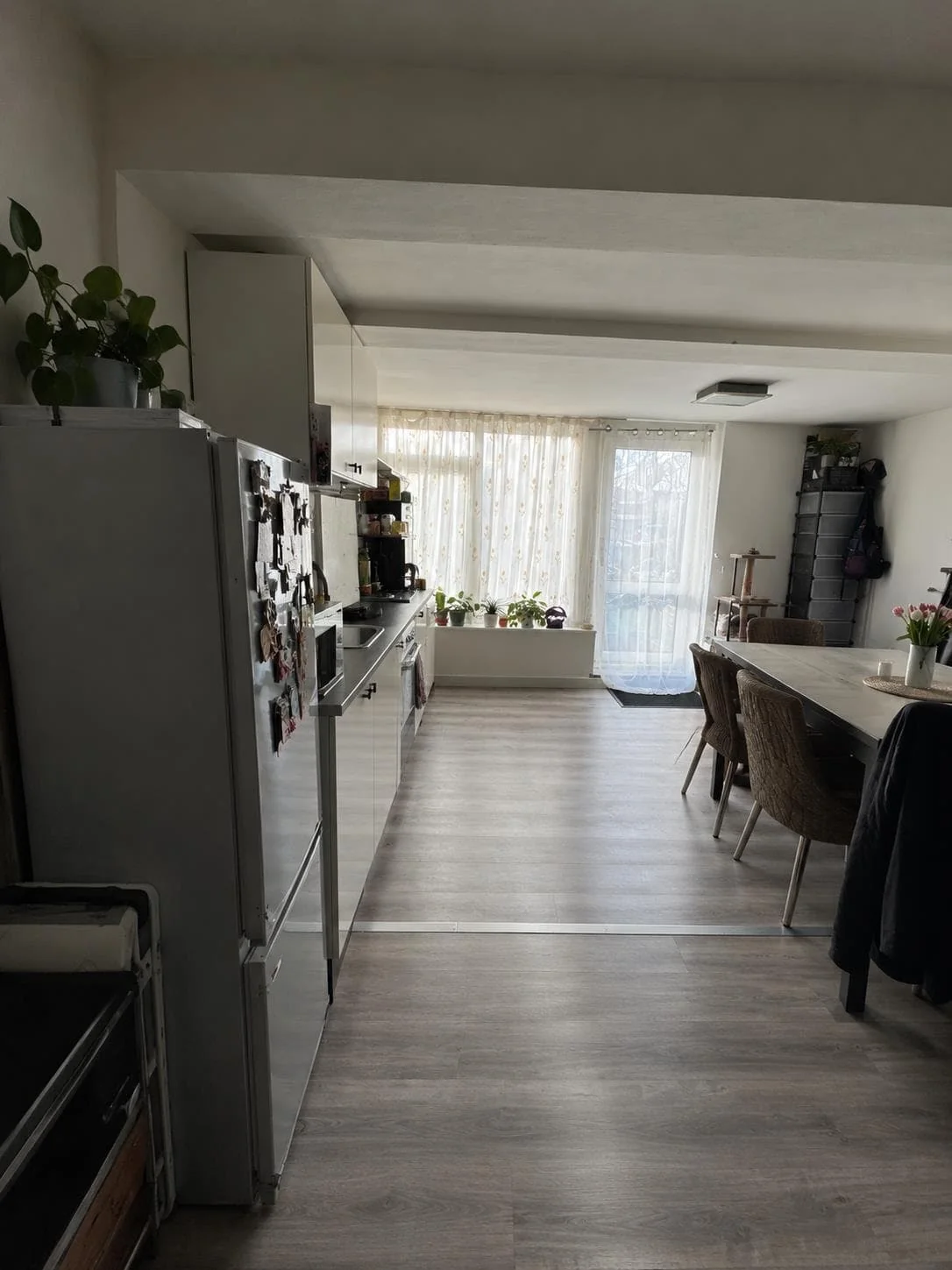 geblurde versie van de foto als achtergrond