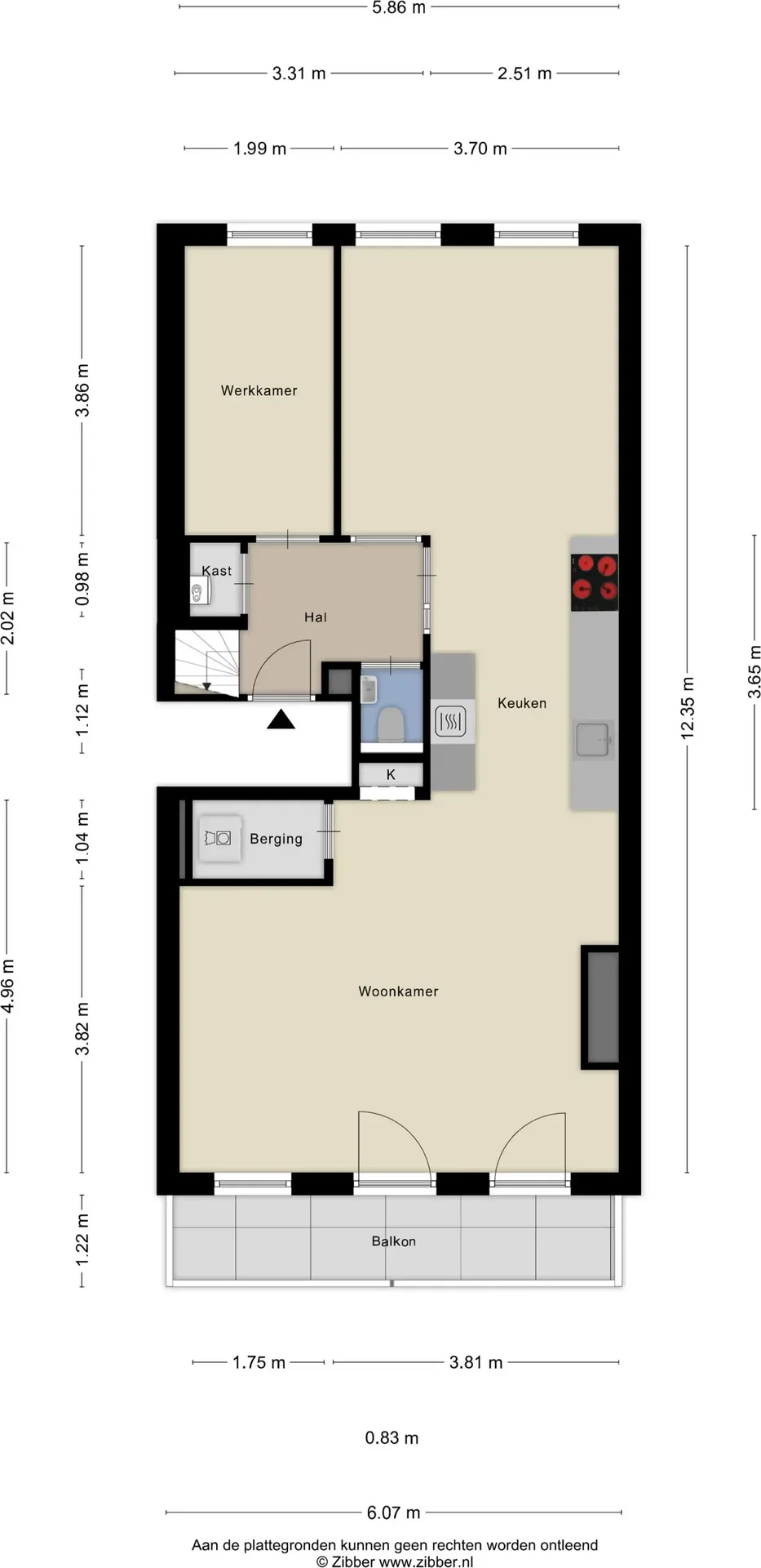Foto van de Appartement gelegen aan de Daniël Stalpertstraat in Amsterdam