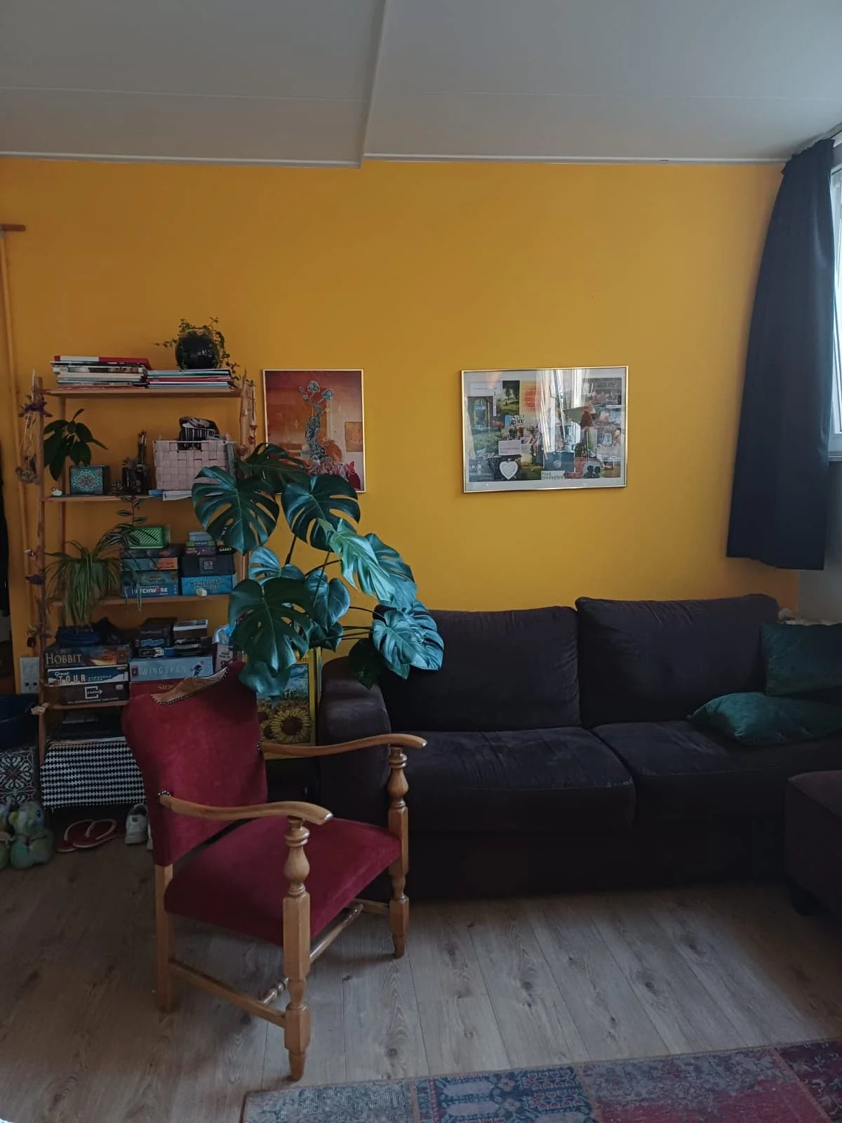 geblurde versie van de foto als achtergrond