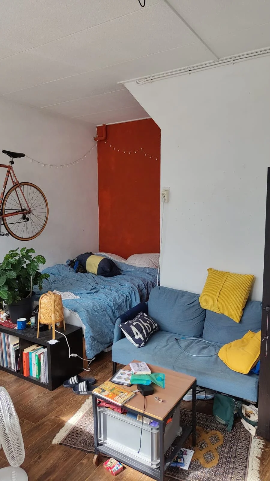 geblurde versie van de foto als achtergrond