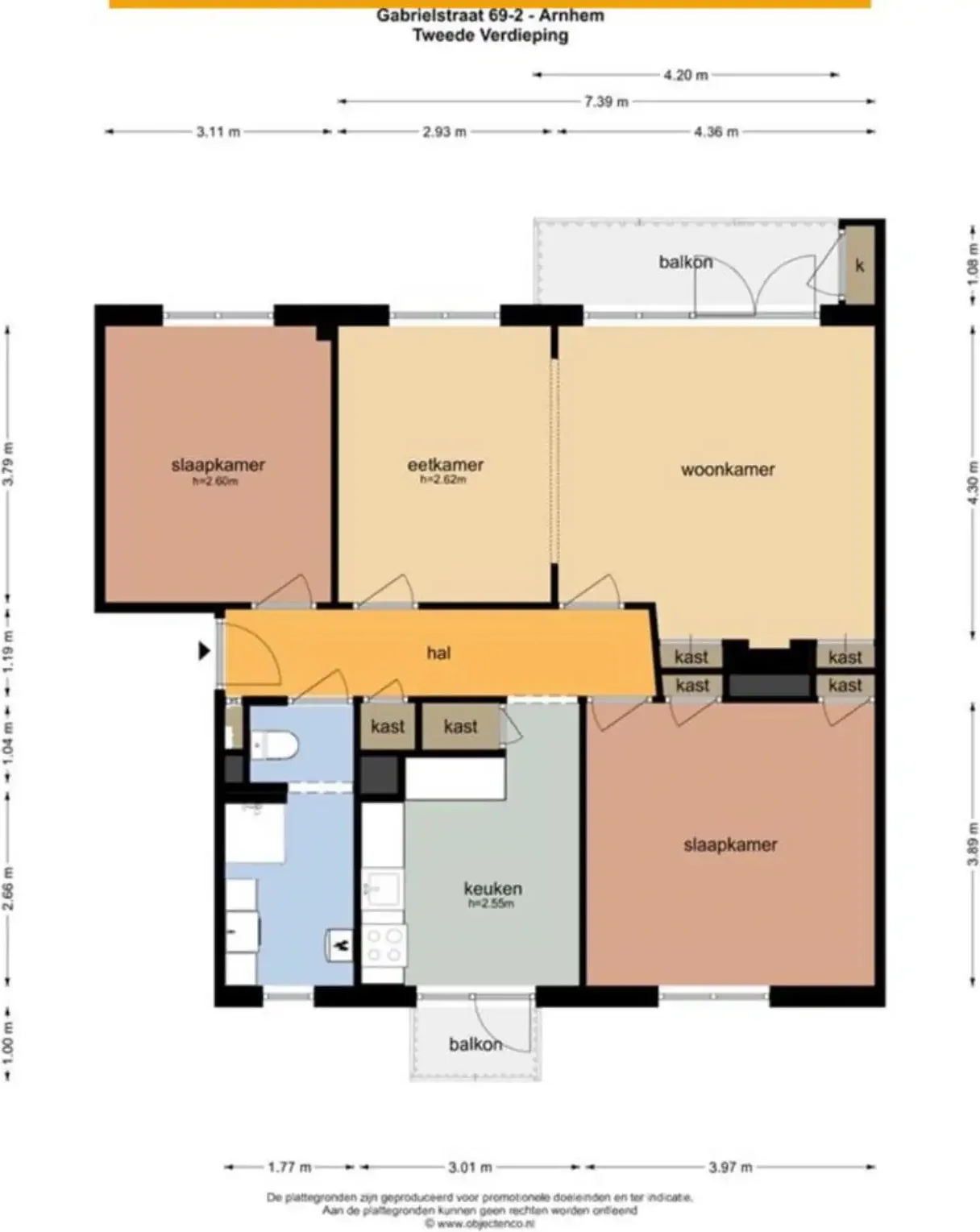 Foto van de Appartement gelegen aan de Gabriëlstraat in Arnhem
