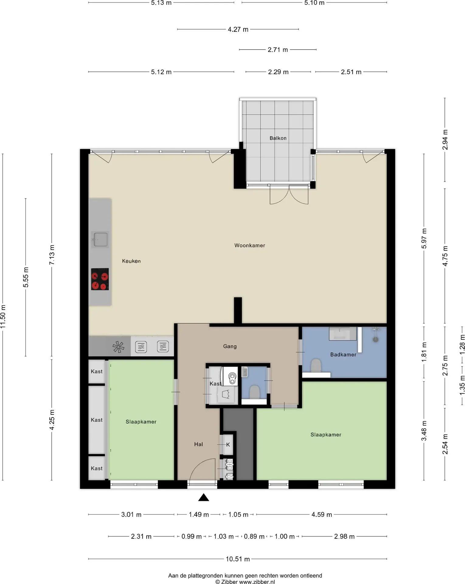 Foto van de Appartement gelegen aan de ms. van Riemsdijkweg in Amsterdam