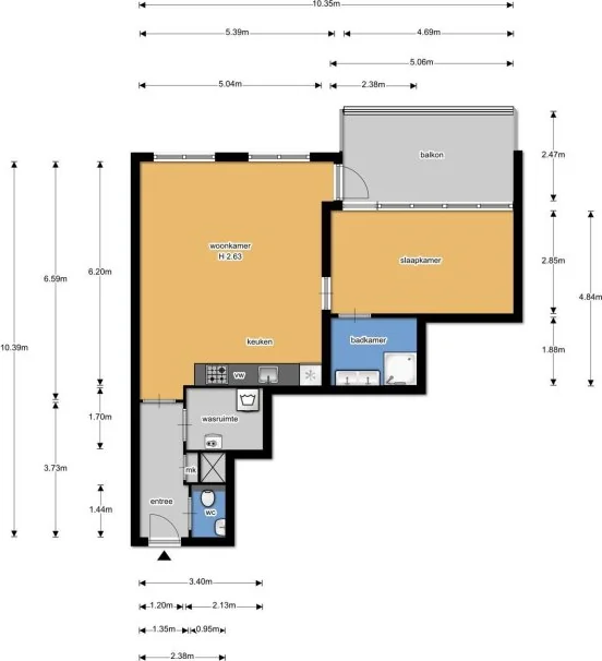 Foto van de Appartement gelegen aan de Oude Haagweg in Den Haag