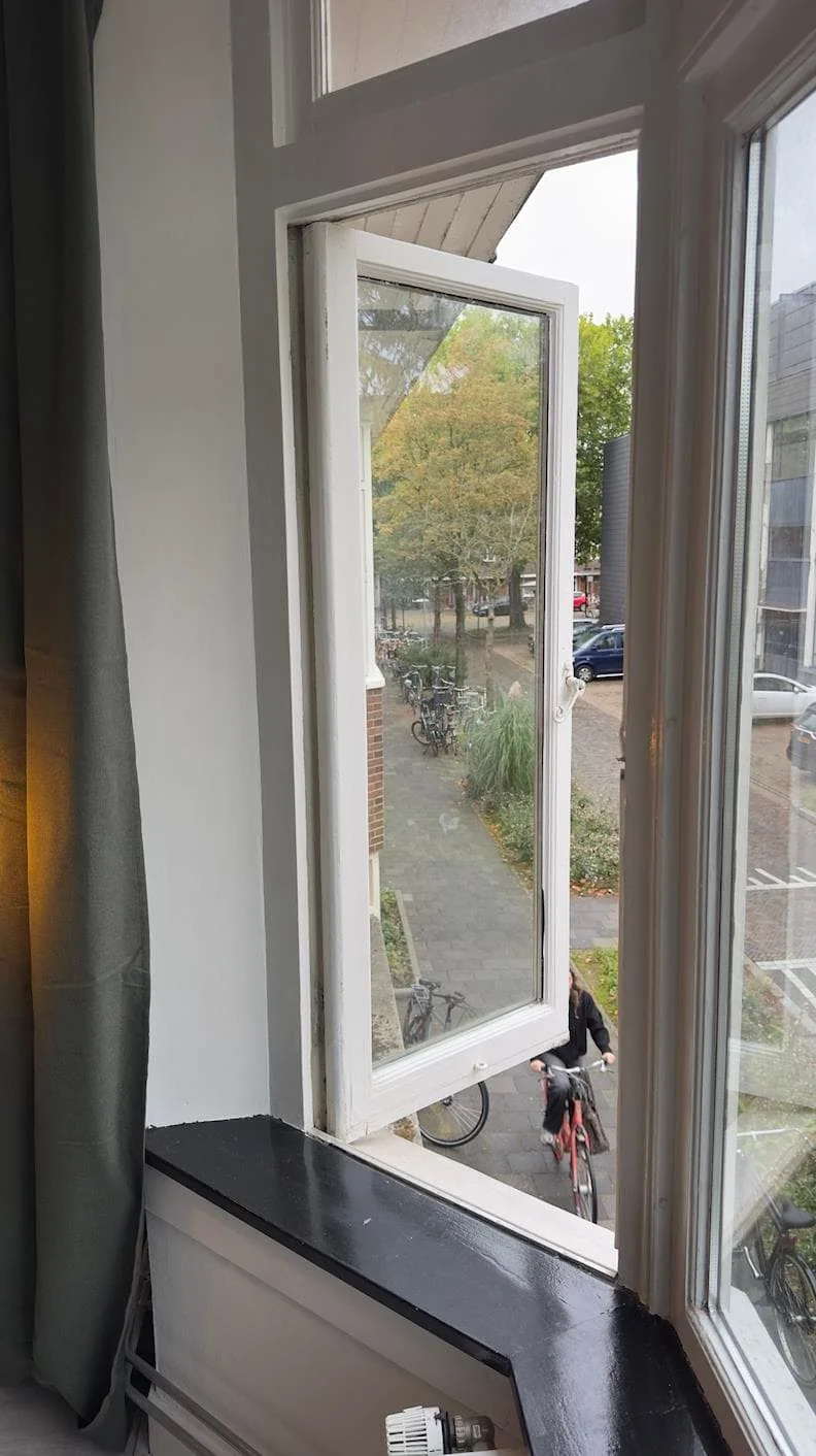 geblurde versie van de foto als achtergrond