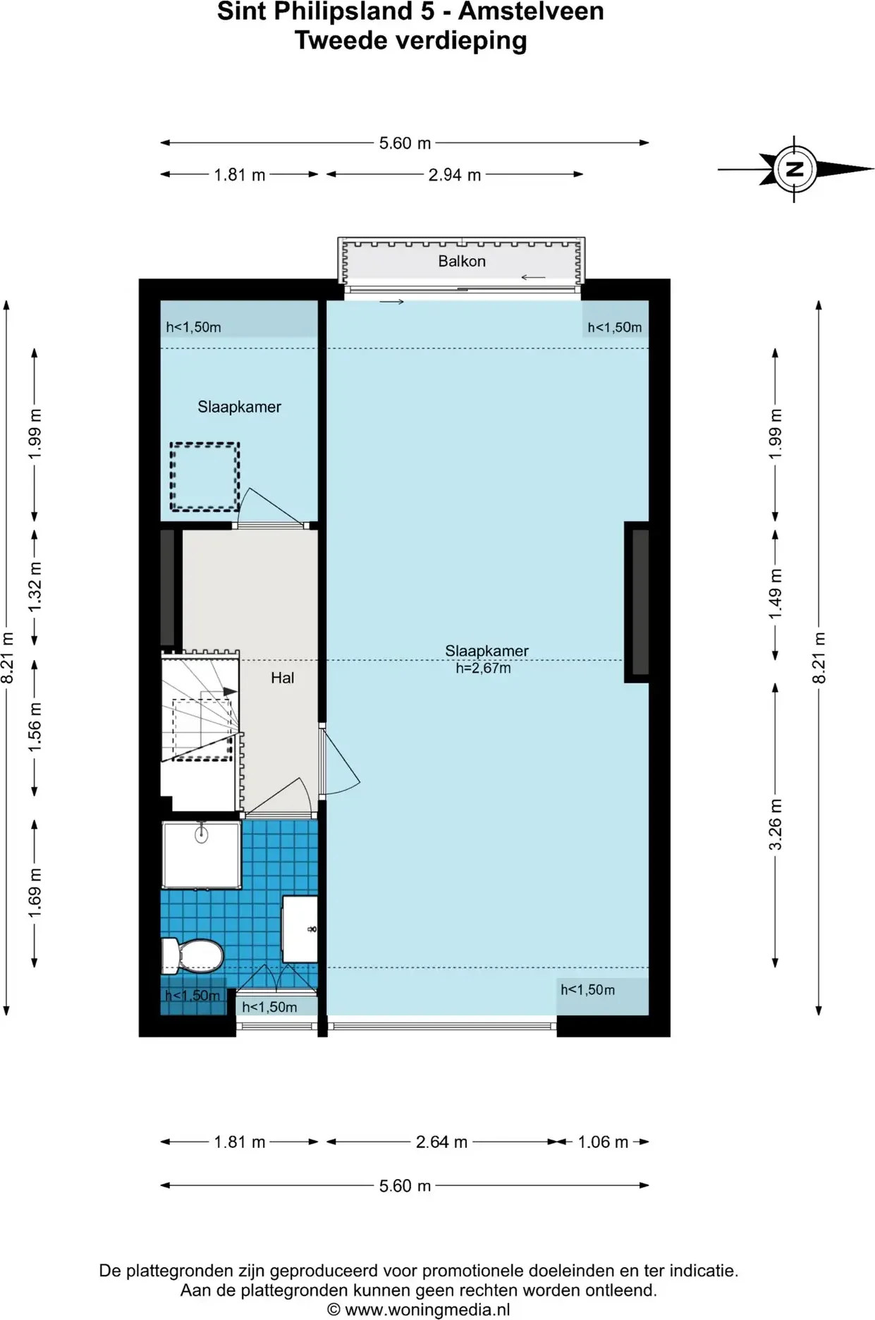 Foto van de Appartement gelegen aan de Sint Philipsland in Amstelveen