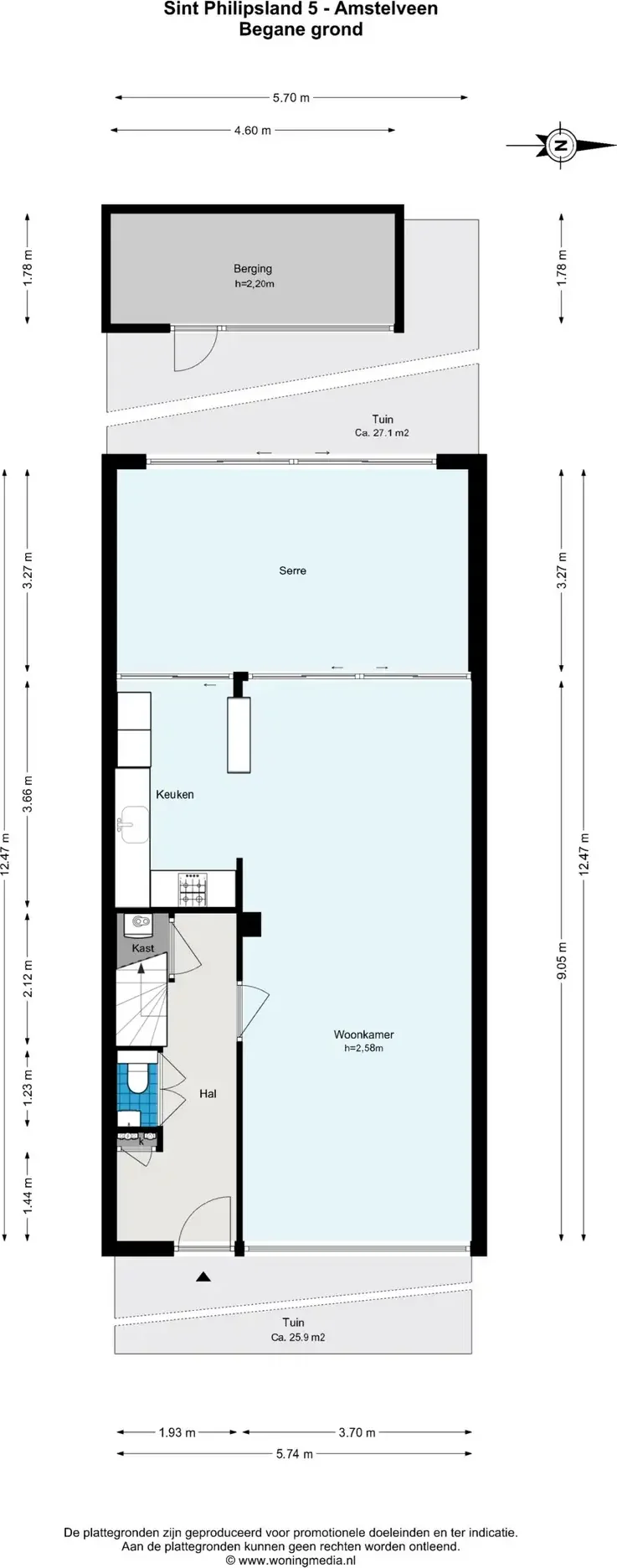 Foto van de Appartement gelegen aan de Sint Philipsland in Amstelveen