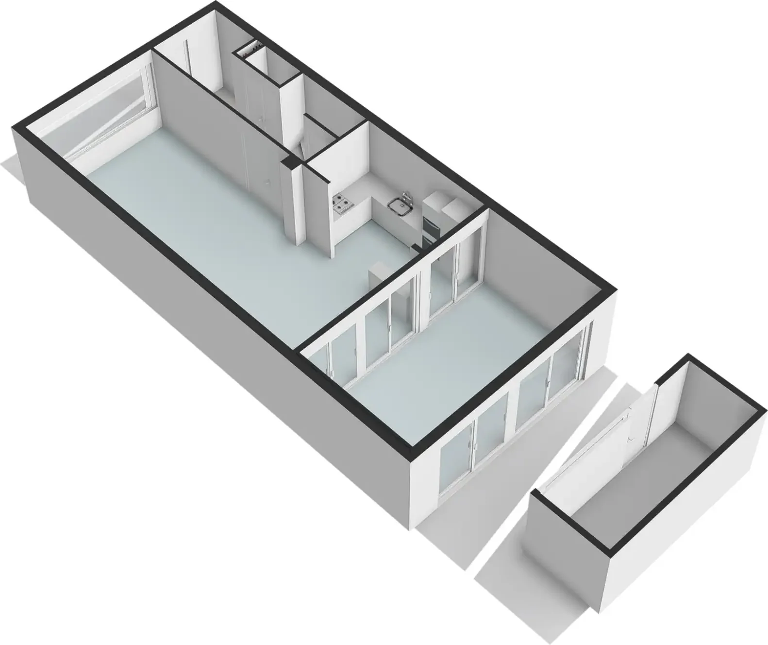 Foto van de Appartement gelegen aan de Sint Philipsland in Amstelveen
