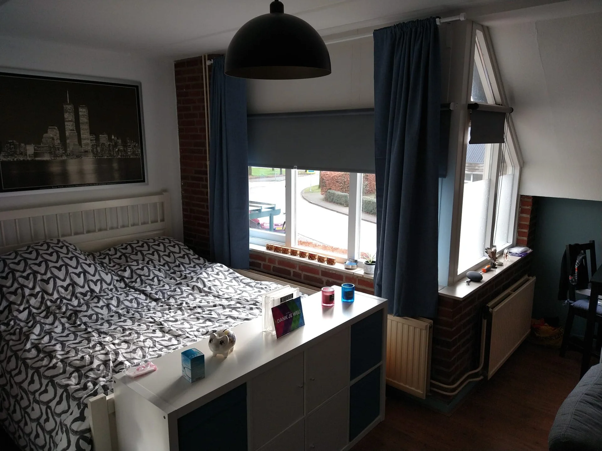 geblurde versie van de foto als achtergrond