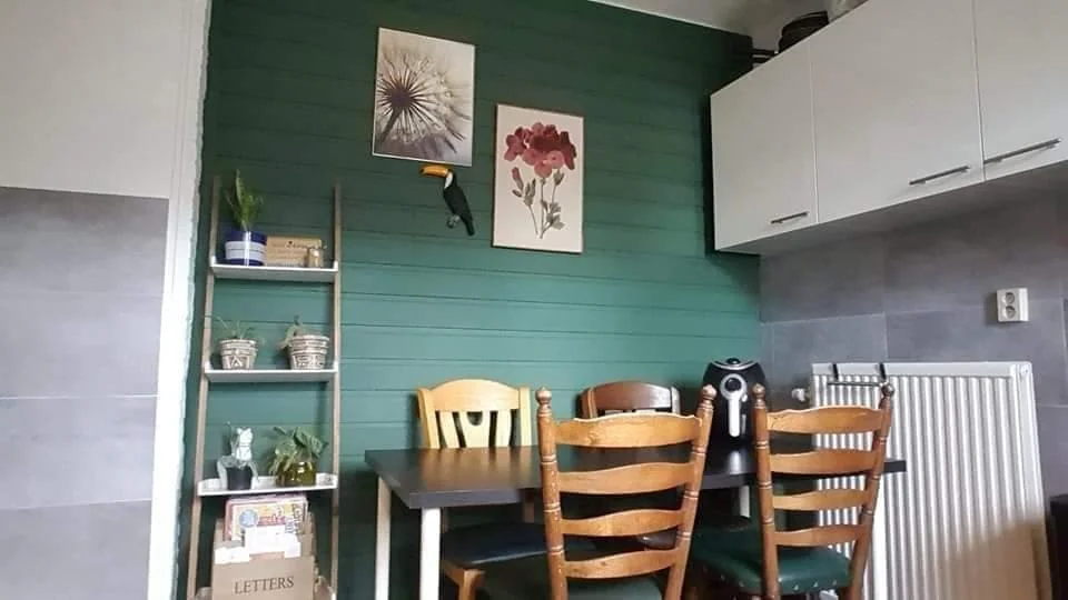geblurde versie van de foto als achtergrond