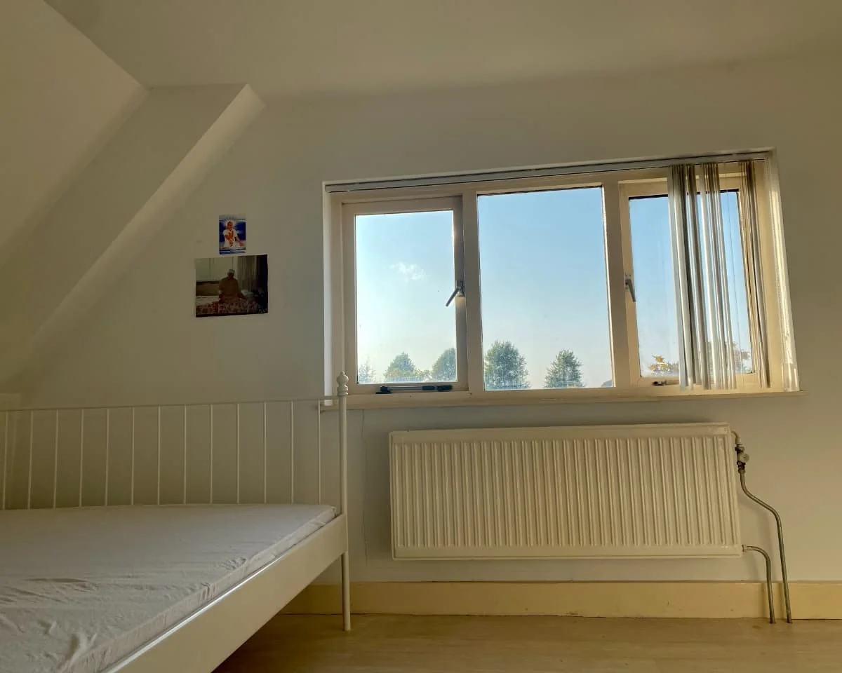 geblurde versie van de foto als achtergrond