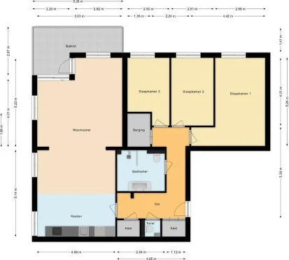 Foto van de Appartement gelegen aan de Klaasje Zevensterstraat in Amstelveen