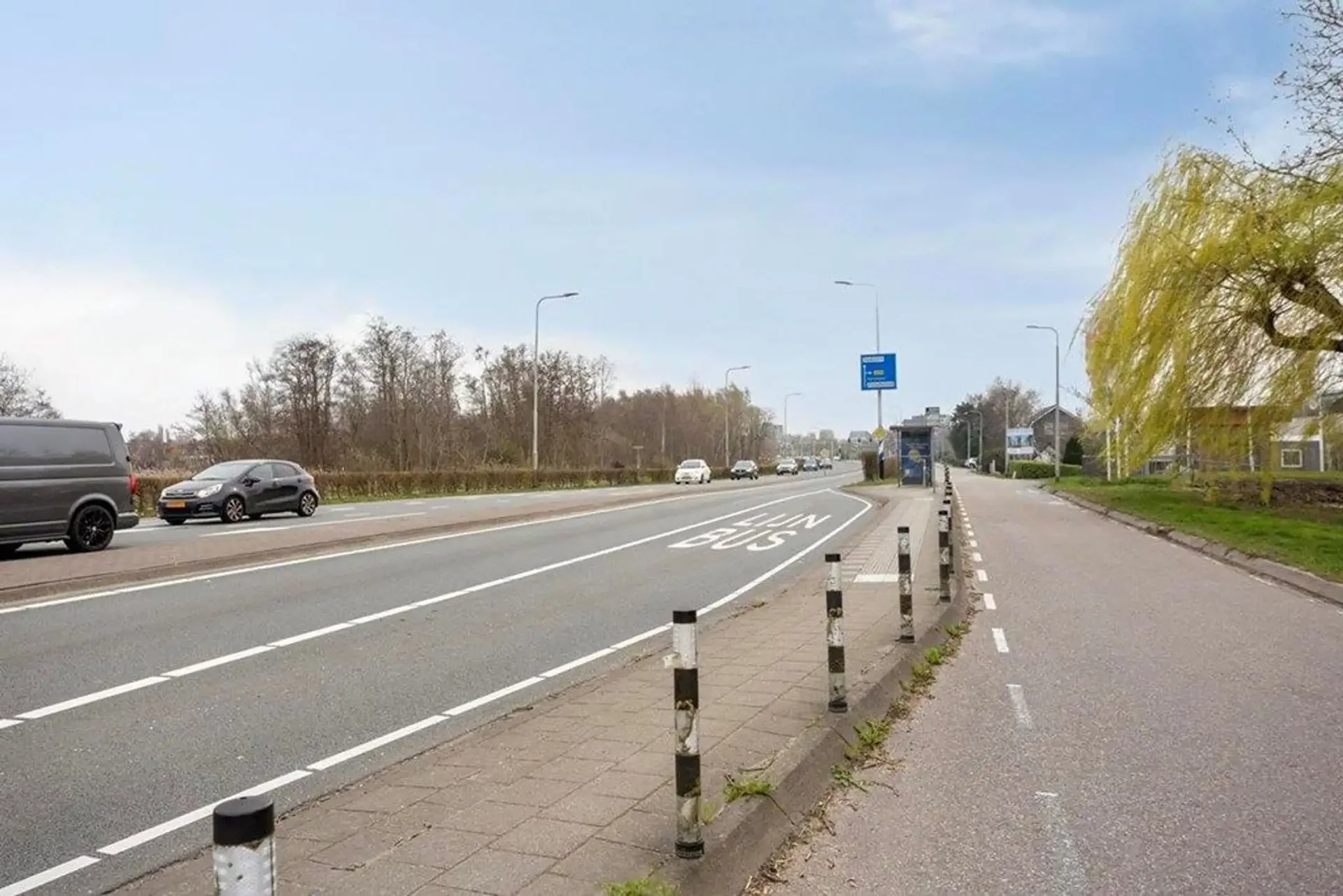 geblurde versie van de foto als achtergrond