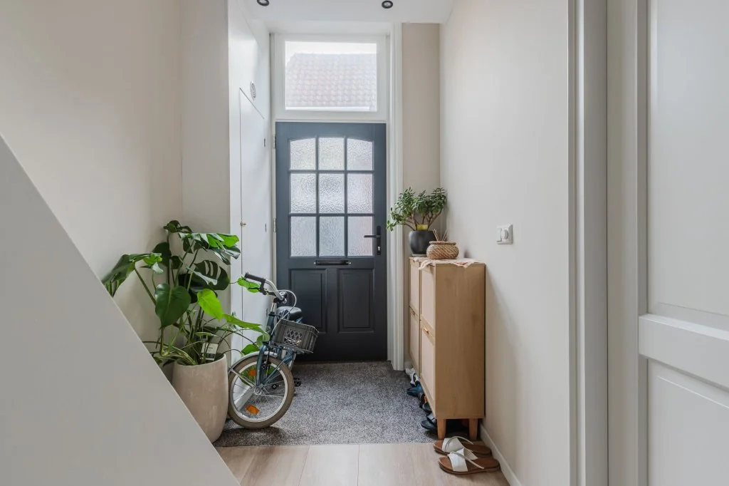 geblurde versie van de foto als achtergrond