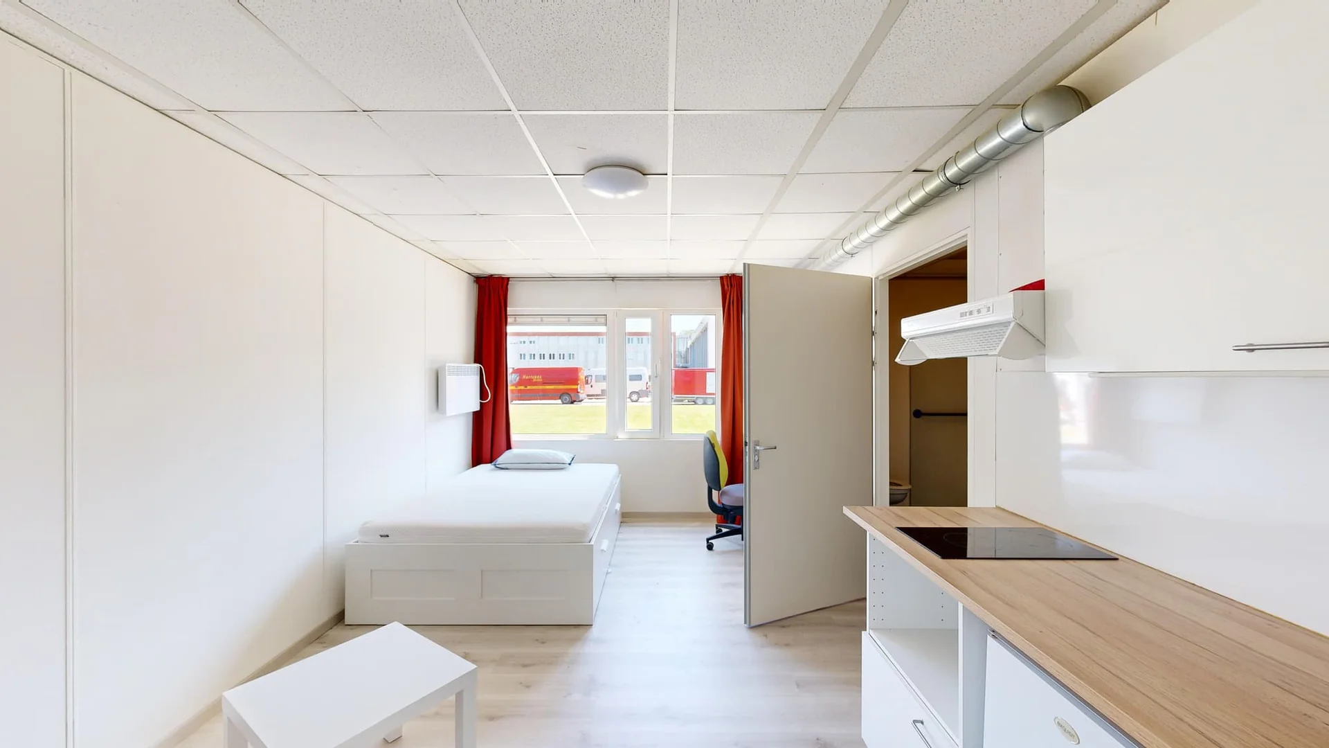 Foto van de Studio gelegen aan de Adriaen Coortelaan in Vlissingen
