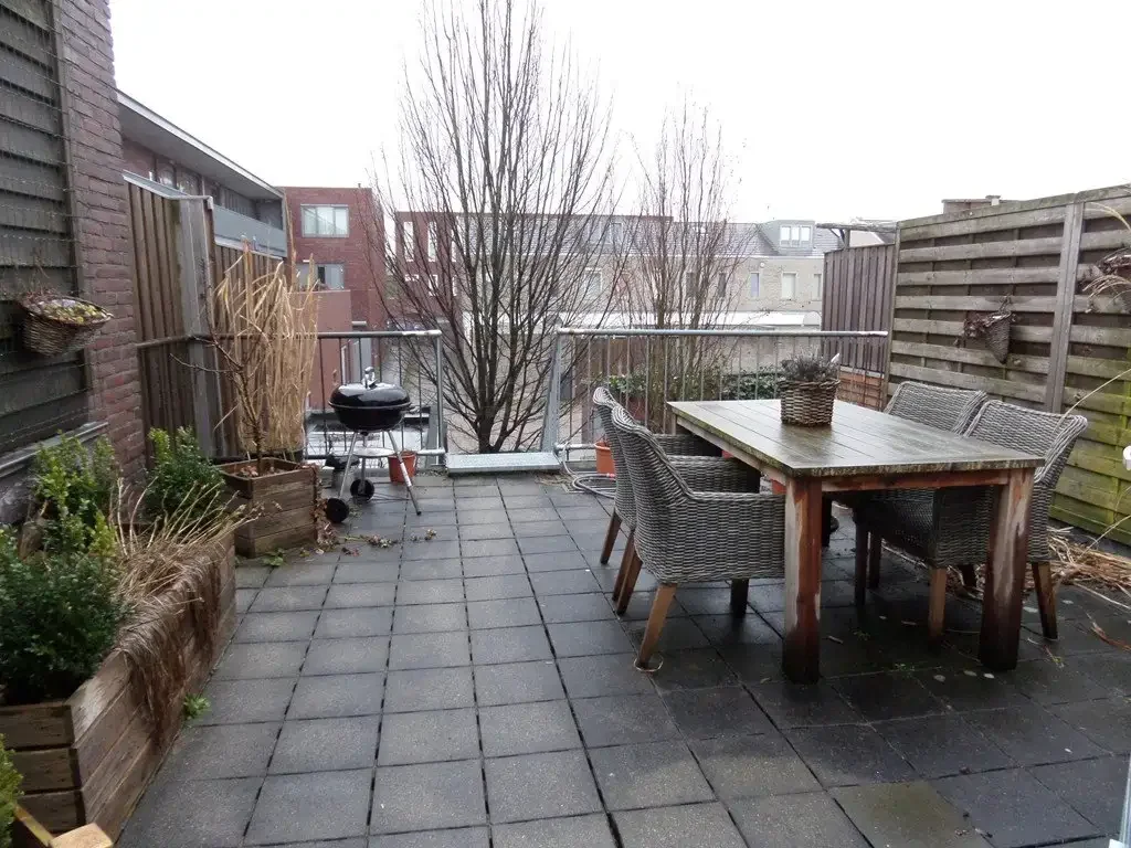 geblurde versie van de foto als achtergrond