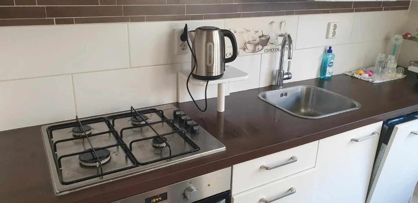 geblurde versie van de foto als achtergrond