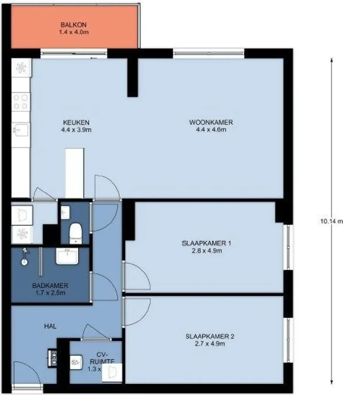 Foto van de Appartement gelegen aan de Grote Beer in Amstelveen