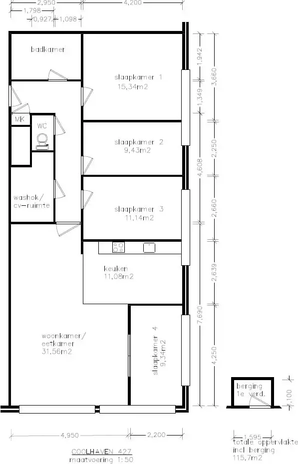 Foto van de Appartement gelegen aan de Coolhaven in Rotterdam