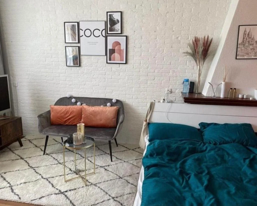 geblurde versie van de foto als achtergrond