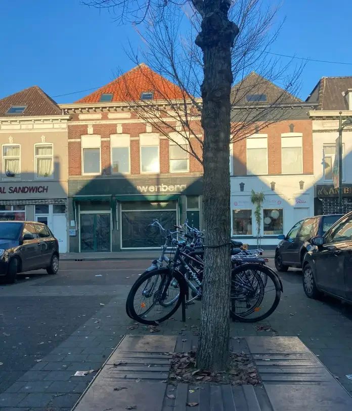 geblurde versie van de foto als achtergrond