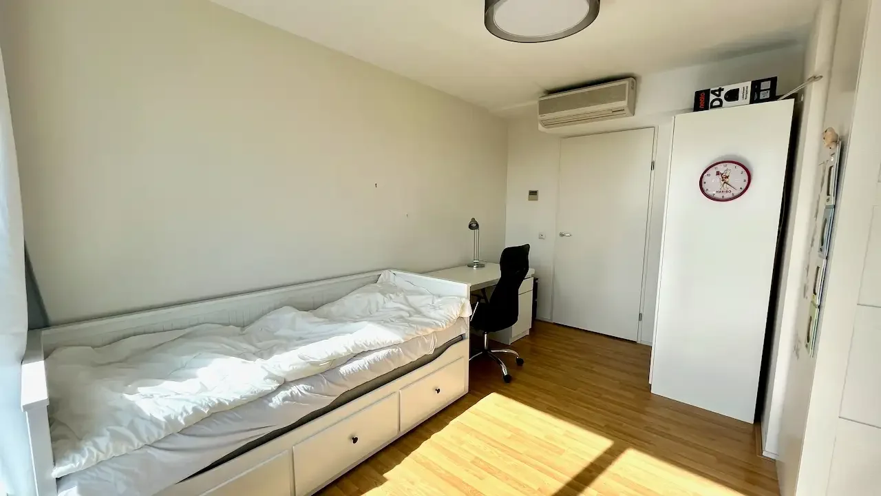 geblurde versie van de foto als achtergrond