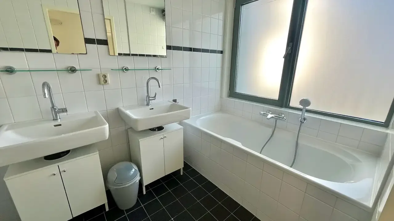 geblurde versie van de foto als achtergrond