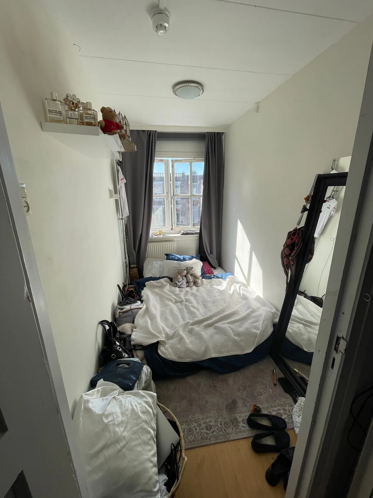 geblurde versie van de foto als achtergrond