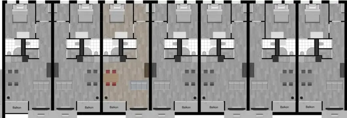 Foto van de Appartement gelegen aan de Burgerhoutsestraat in Roosendaal