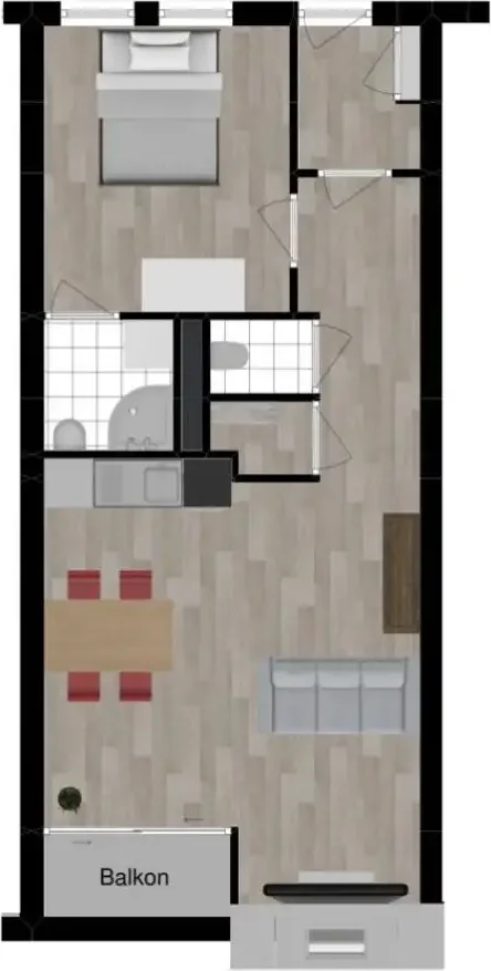 Foto van de Appartement gelegen aan de Burgerhoutsestraat in Roosendaal