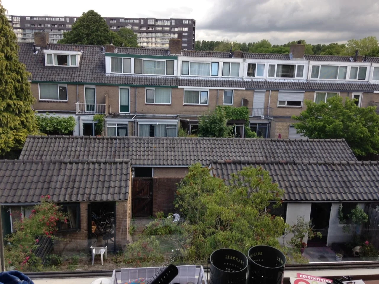 geblurde versie van de foto als achtergrond