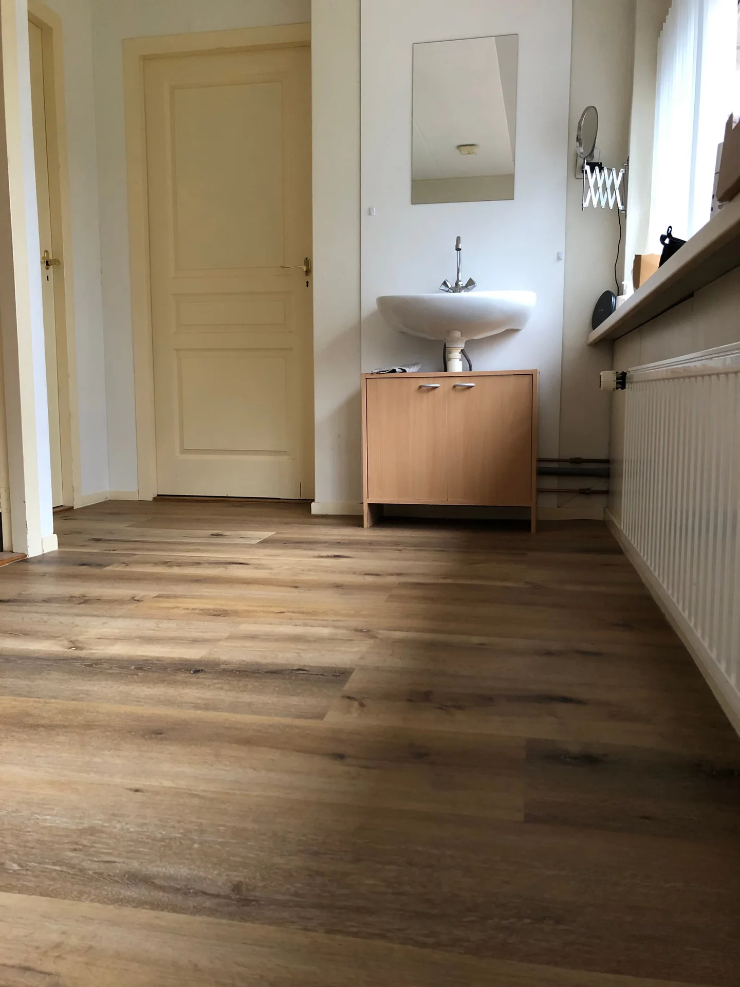 geblurde versie van de foto als achtergrond