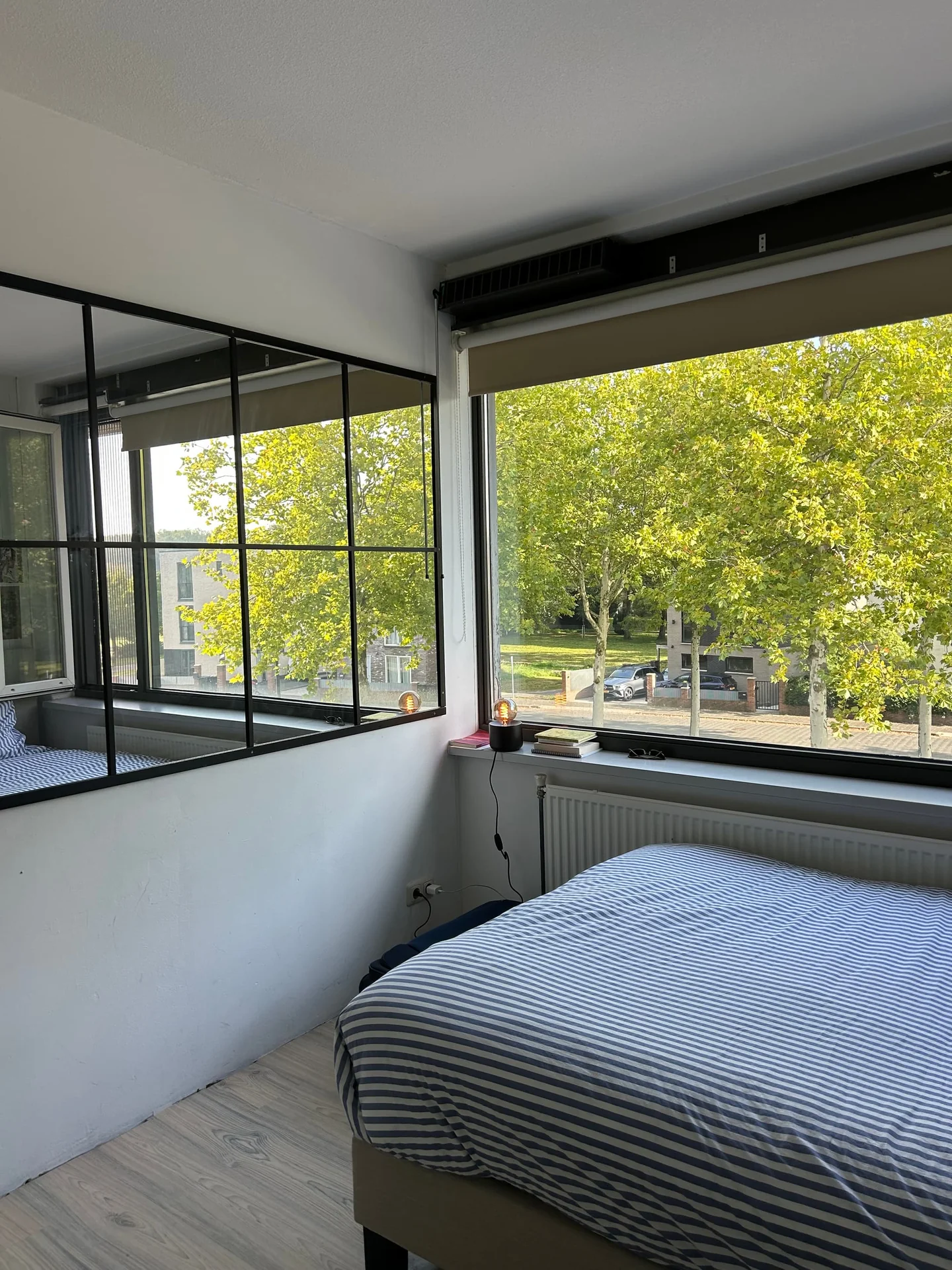 geblurde versie van de foto als achtergrond