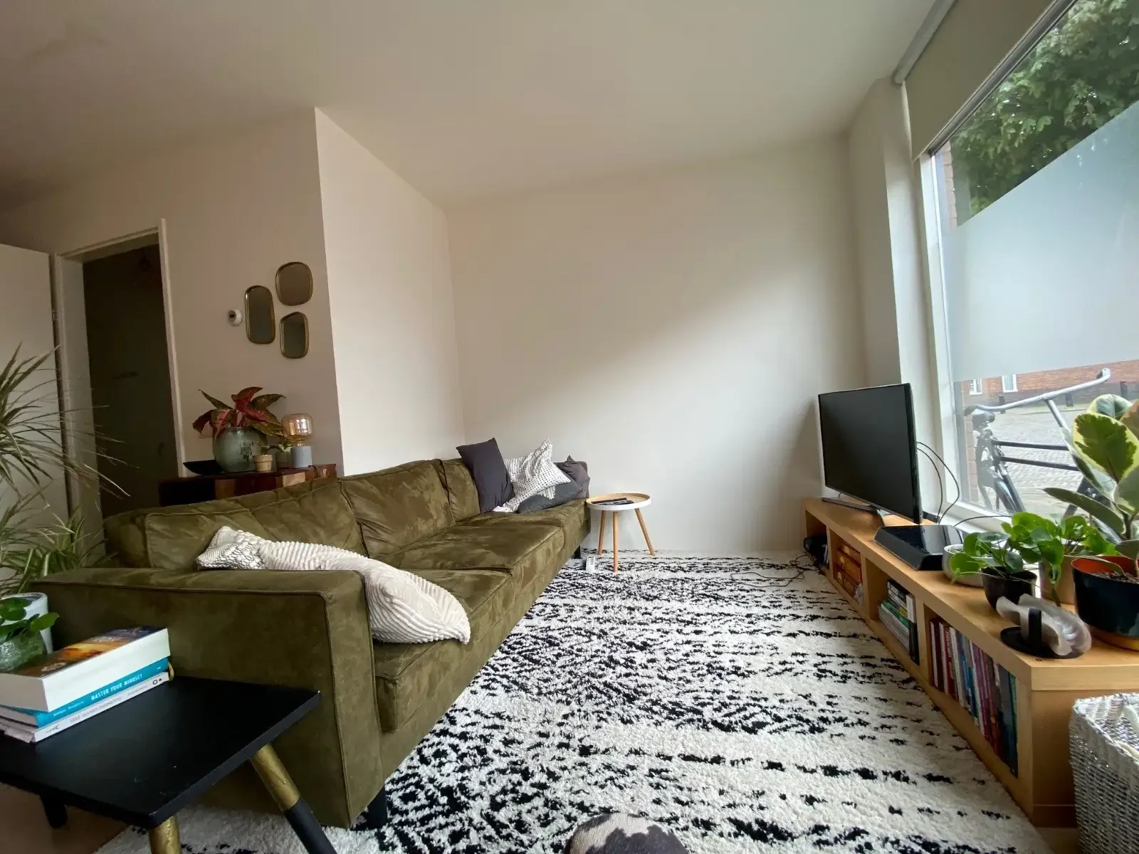 geblurde versie van de foto als achtergrond