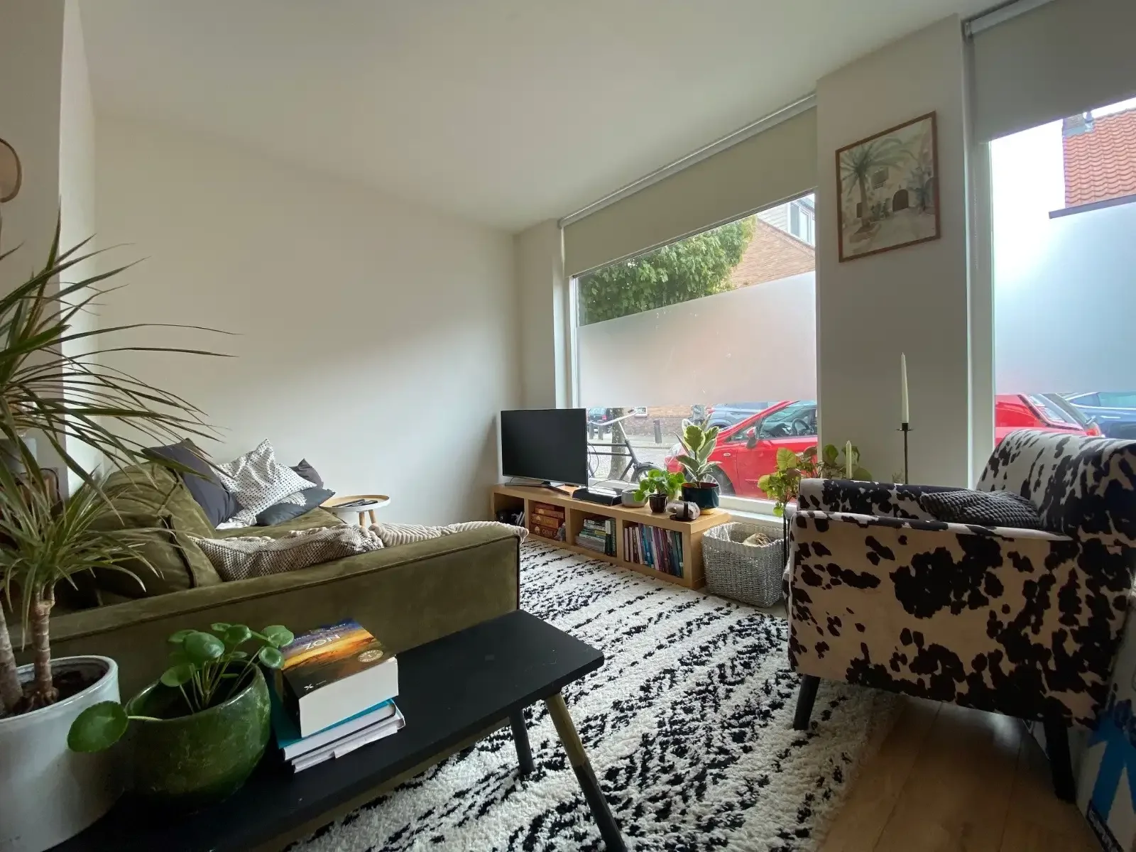 geblurde versie van de foto als achtergrond