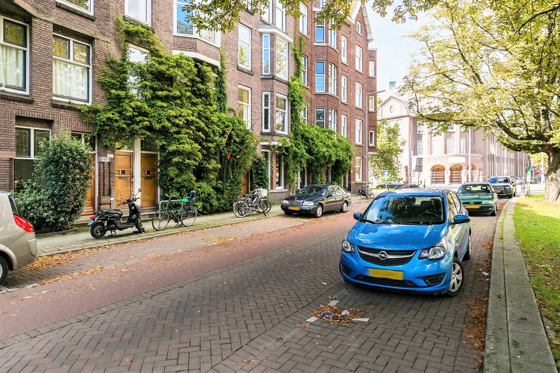 geblurde versie van de foto als achtergrond