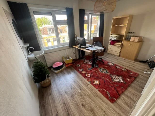 geblurde versie van de foto als achtergrond