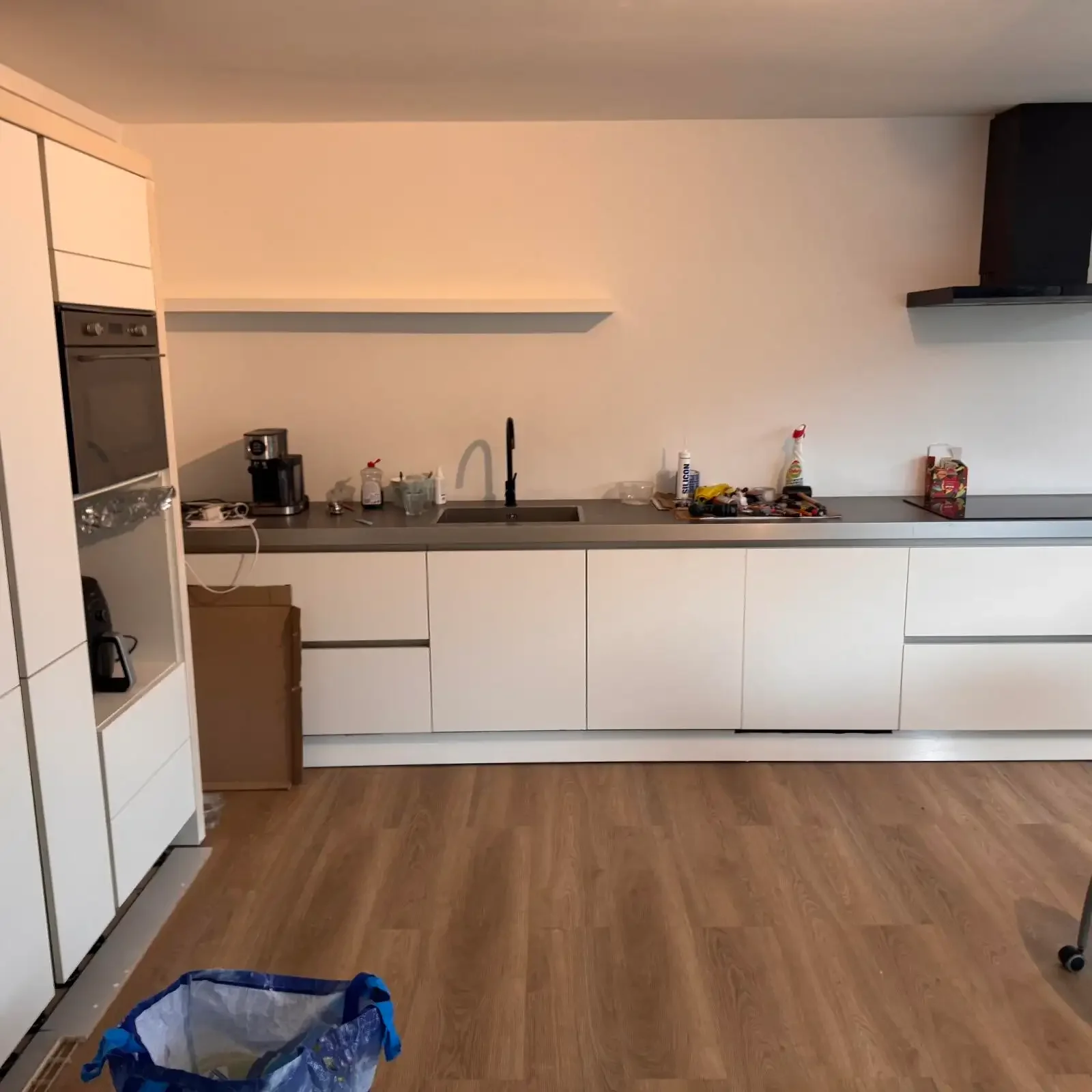 geblurde versie van de foto als achtergrond