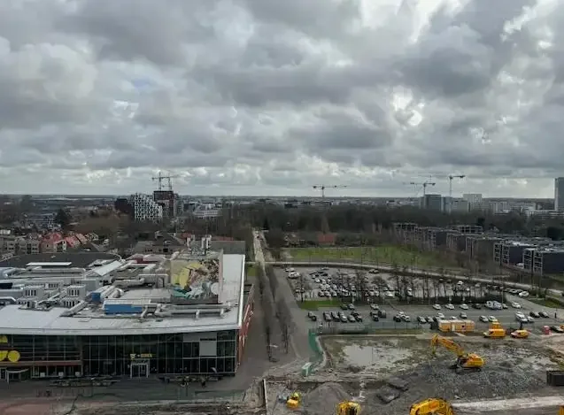 geblurde versie van de foto als achtergrond