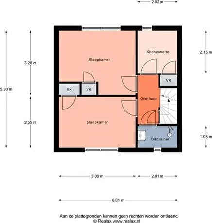 Foto van de Kamer gelegen aan de Nassaulaan in Harderwijk