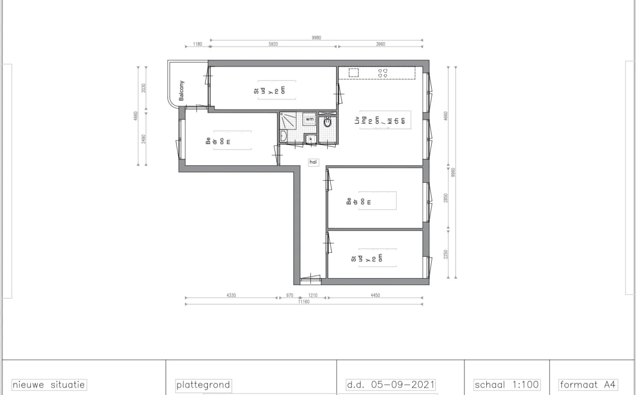 Foto van de Appartement gelegen aan de Bernard Shawsingel in Amsterdam