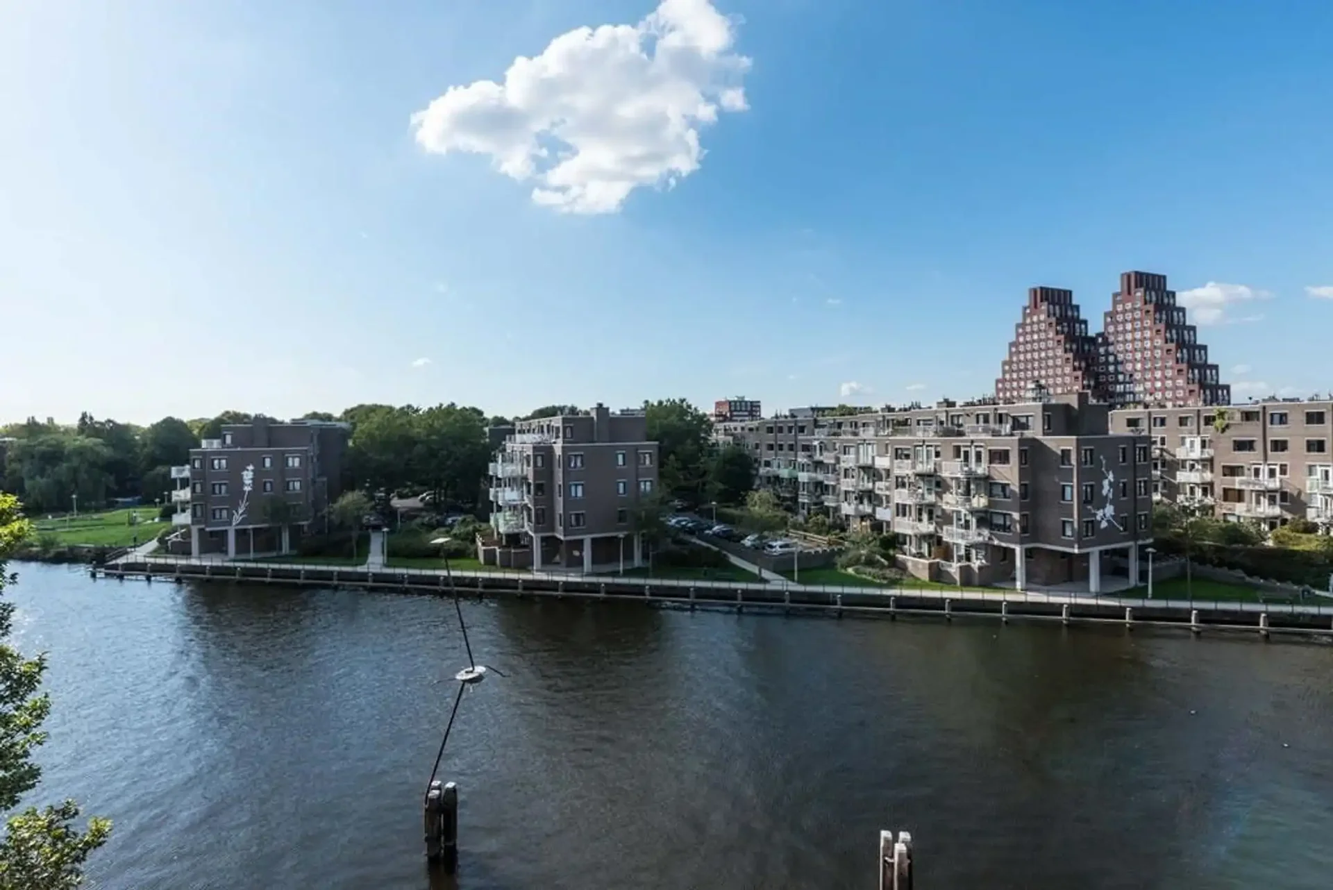 geblurde versie van de foto als achtergrond