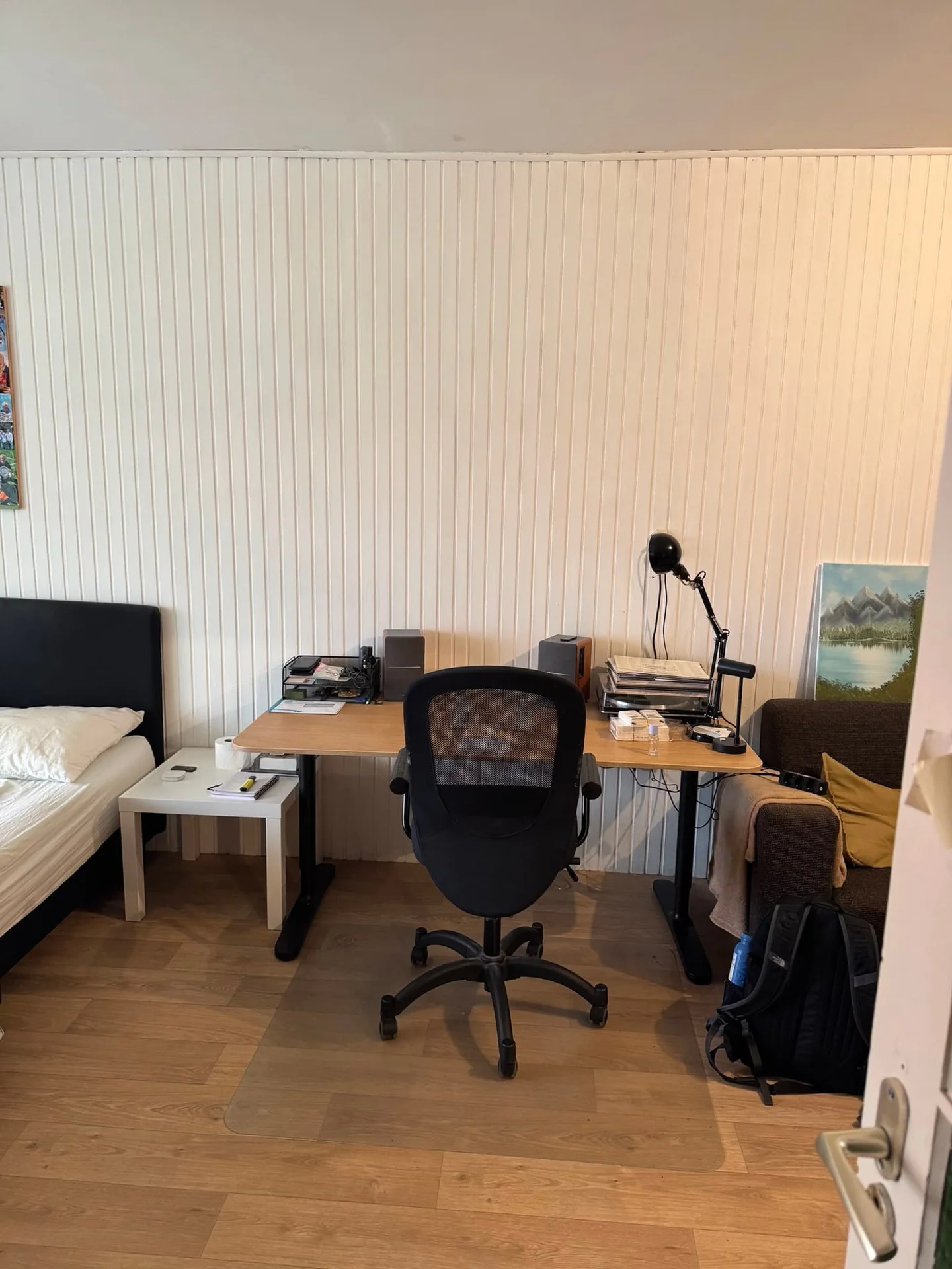geblurde versie van de foto als achtergrond