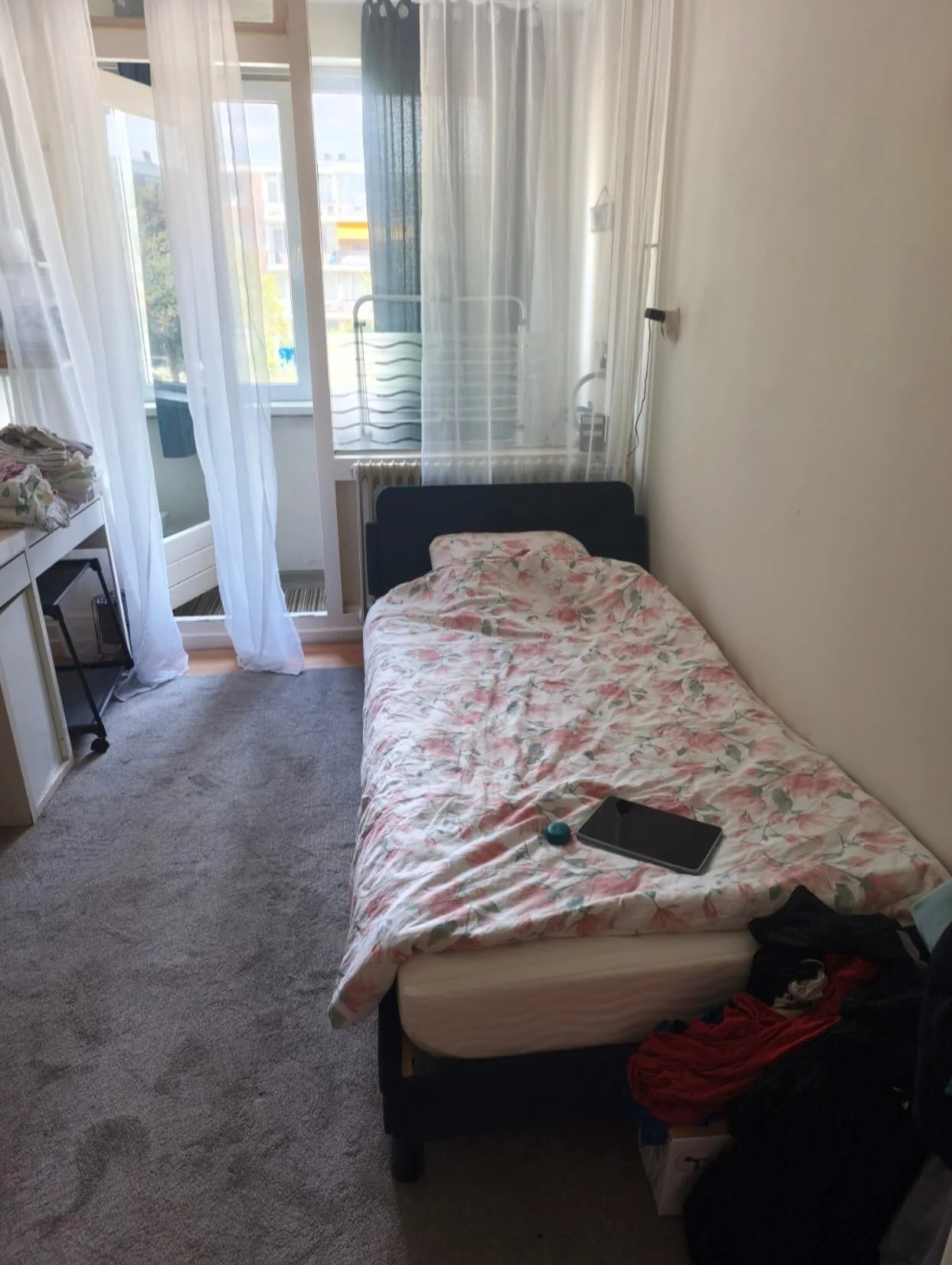 geblurde versie van de foto als achtergrond