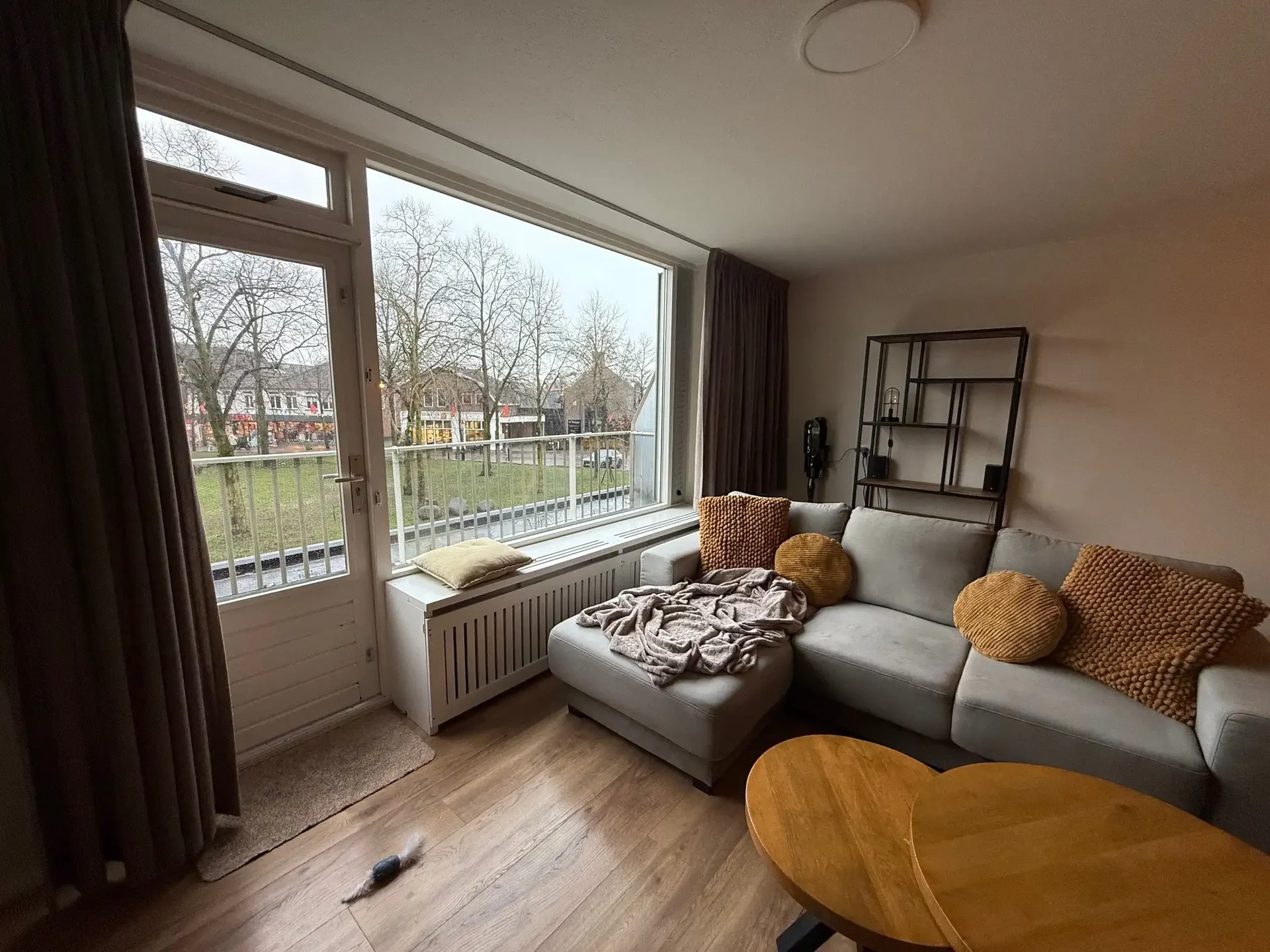 geblurde versie van de foto als achtergrond