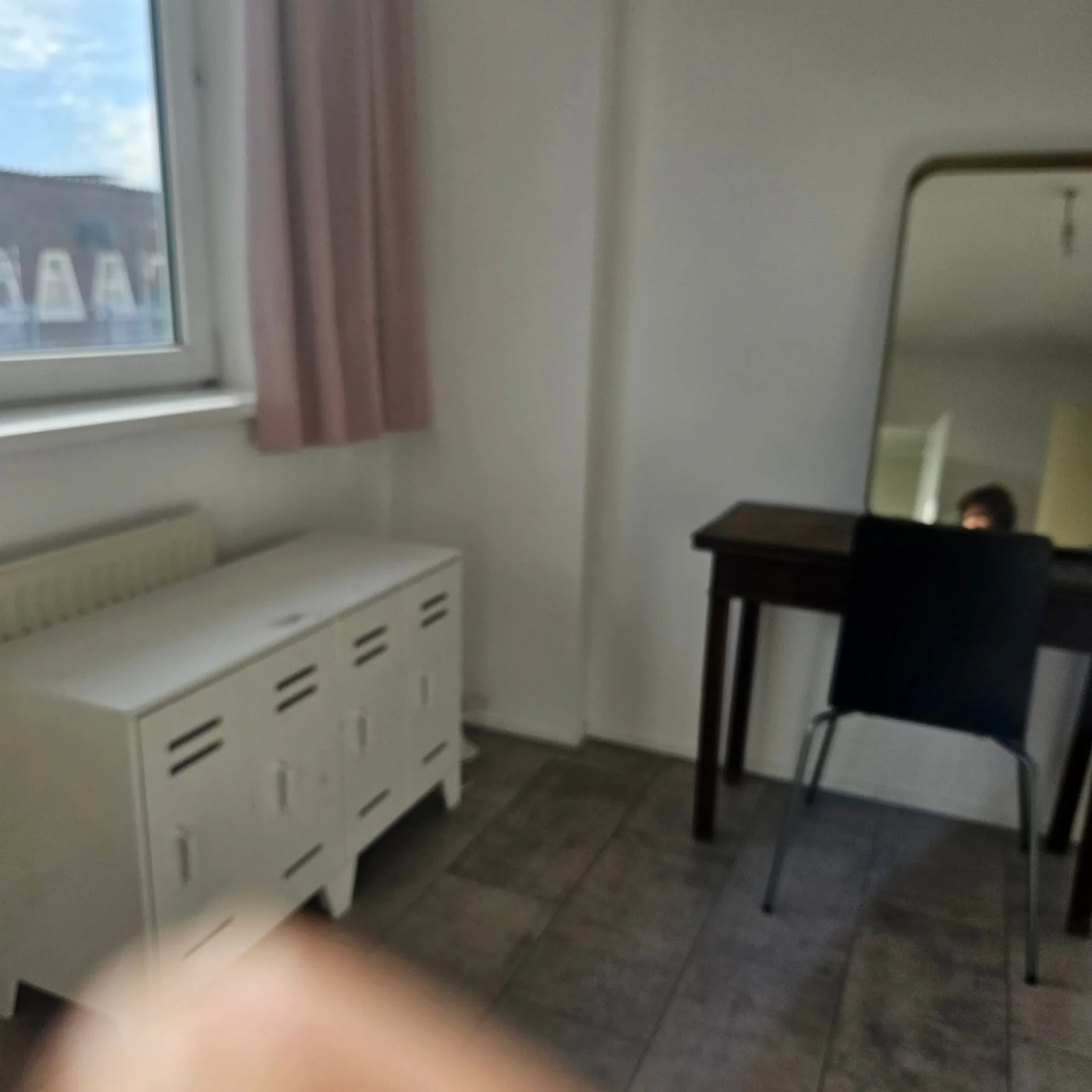 geblurde versie van de foto als achtergrond