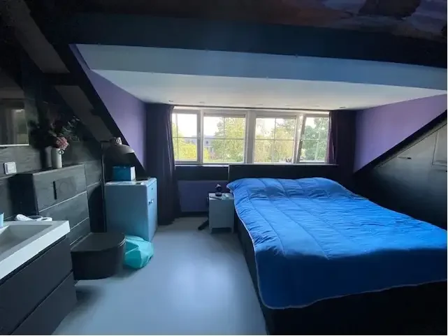 geblurde versie van de foto als achtergrond