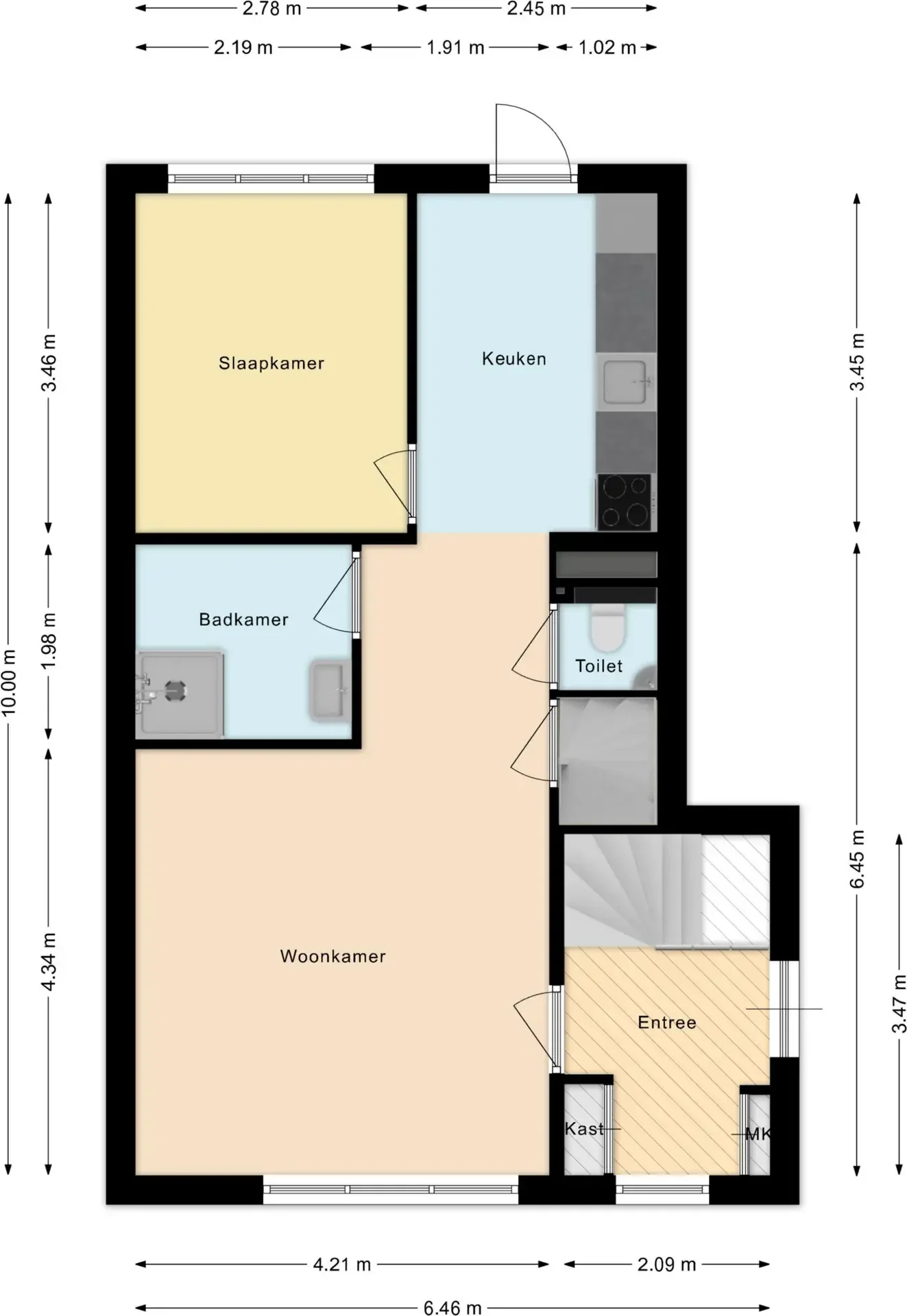 Foto van de Appartement gelegen aan de Kalsdonksestraat in Roosendaal